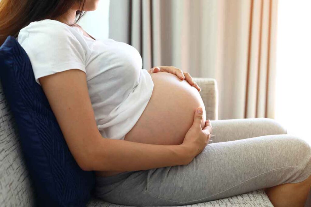 contração de treinamento gravida em trabalho de parto
