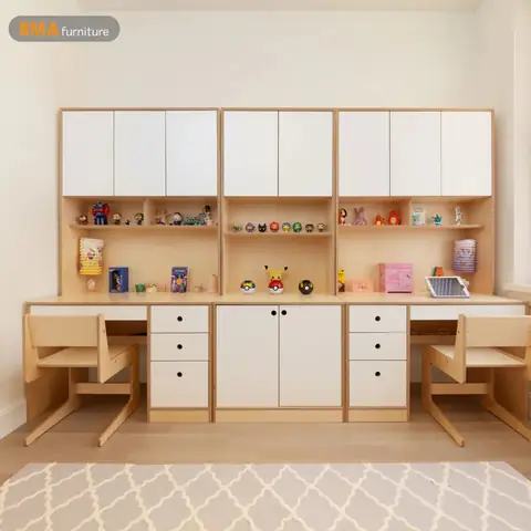 50+ Mẫu Bàn Học Đôi Cho 2 Bé Trai: Chọn Lựa Thông Minh, Tối Ưu Không Gian