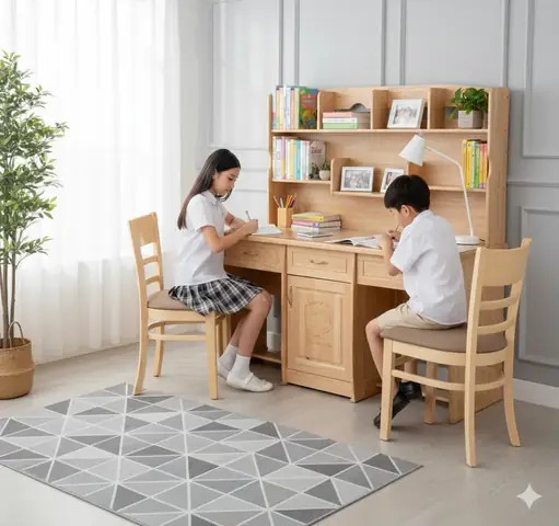 Bàn Học Đôi Cho Bé Tphcm: Mẫu Đẹp, Giá Tốt & Kinh Nghiệm Chọn Lựa Thông Minh