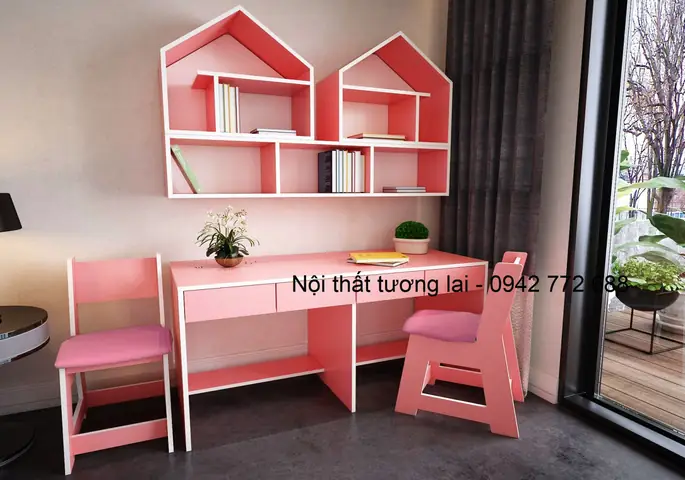 Bàn Học Treo Tường Cho Bé: Giải Pháp Tiết Kiệm Diện Tích Thông Minh