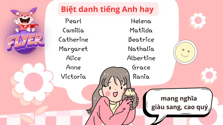 300+ Biệt Danh Tiếng Anh Hay Và Ý Nghĩa Cho Bé Gái Độc Đáo Nhất