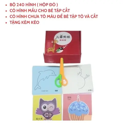 Bộ Cắt Dán Cho Bé: Rèn Luyện Kỹ Năng & Khơi Sáng Sáng Tạo