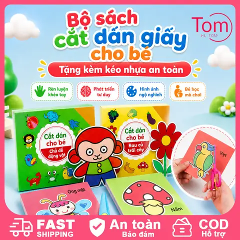 Bộ Cắt Dán Cho Bé: Rèn Luyện Kỹ Năng & Khơi Sáng Sáng Tạo