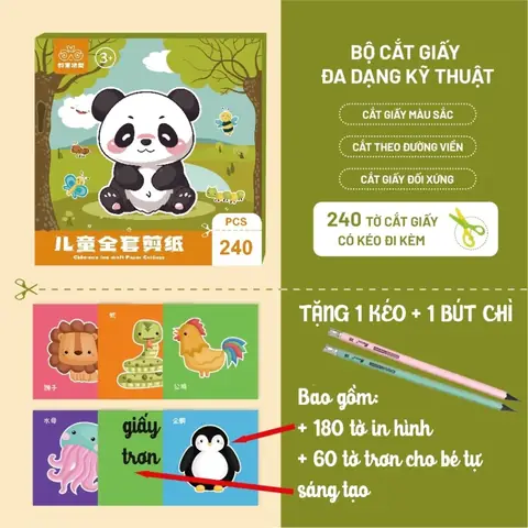 Bộ Cắt Dán Cho Bé: Rèn Luyện Kỹ Năng & Khơi Sáng Sáng Tạo