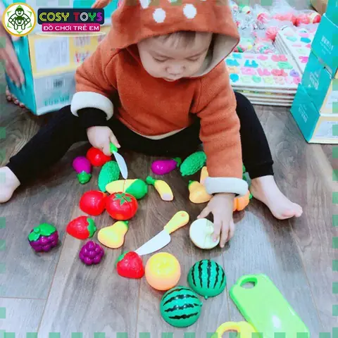 Bộ Cắt Trái Cây Cho Bé: Đồ Chơi Vui Nhộn, An Toàn, Phát Triển Kỹ Năng