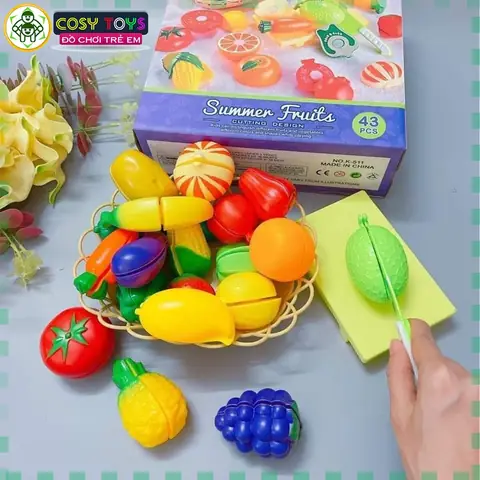 Bộ Cắt Trái Cây Cho Bé: Đồ Chơi Vui Nhộn, An Toàn, Phát Triển Kỹ Năng