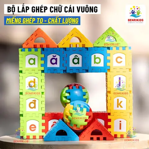 Bộ Xếp Hình Chữ Cái Cho Bé: Đồ Chơi Phát Triển Tư Duy, Sáng Tạo Toàn Diện