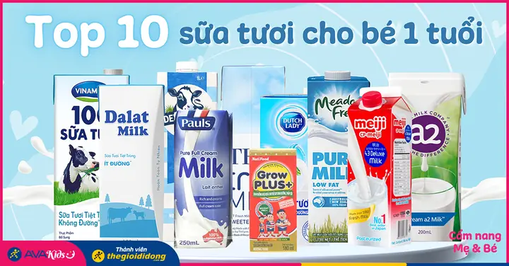 Top 10 Sữa Tốt Nhất Cho Bé Trên 1 Tuổi: Tăng Cân, Tăng Chiều Cao Toàn Diện