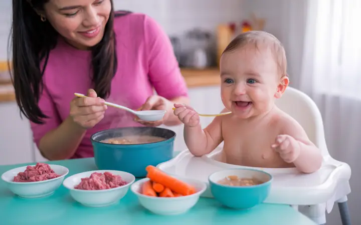 Trẻ 7 Tháng Tuổi Ăn Được Những Loại Thịt Nào Và Cách Chế Biến An Toàn? Trẻ 7 Tháng Tuổi Ăn Được Những Loại Thịt Nào Và Cách Chế Biến An Toàn?
