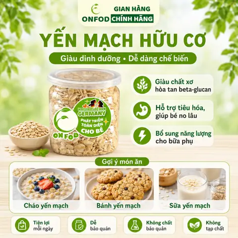 Các Loại Yến Mạch Tốt Nhất Cho Bé Ăn Dặm & Cách Chọn Chuẩn