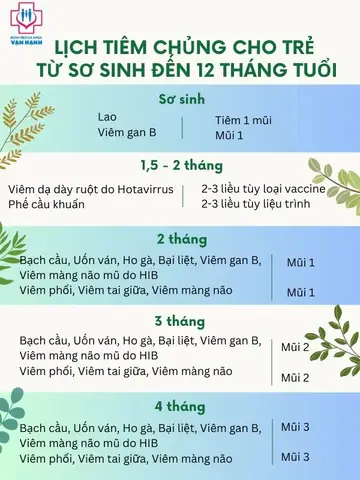 Lịch Tiêm Chủng Cho Bé Từ Sơ Sinh: Mũi Tiêm Cần Biết & Lịch Trình Chi Tiết