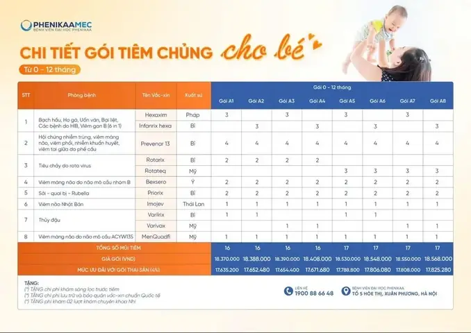 Các Mũi Tiêm Phòng Cho Bé Trên 1 Tuổi: Lịch Trình Chi Tiết & Lưu Ý Quan Trọng