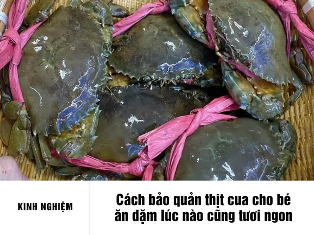 Bí Quyết Bảo Quản Thịt Cua Tươi Ngon Cho Bé Ăn Dặm: Từ A-Z