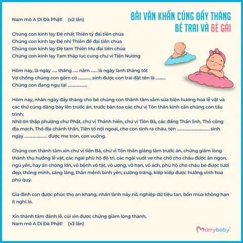 Hướng Dẫn Chi Tiết Cách Khấn Cúng Đầy Tháng Cho Bé Gái Theo Phong Tục Chuẩn
