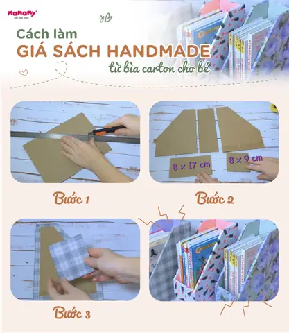 Hướng Dẫn Chi Tiết Cách Làm Giá Sách Cho Bé Bằng Nguyên Liệu Dễ Tìm