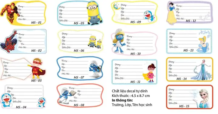 Cách Làm Nhãn Vở Đẹp, Đơn Giản Cho Bé Tại Nhà Bằng Canva & Word