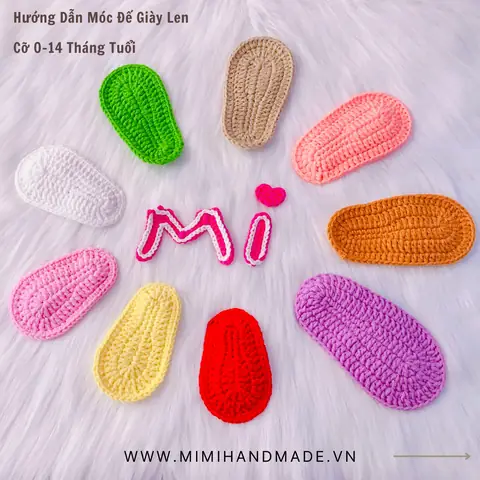Hướng Dẫn Chi Tiết Cách Móc Đế Giày Len Cho Bé 1 Tuổi