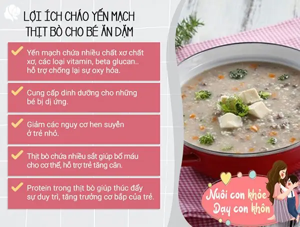 Cách Nấu Cháo Yến Mạch Thịt Bò Cho Bé: Bổ Sung Dinh Dưỡng Tăng Cân, Dễ Tiêu Hóa Cách Nấu Cháo Yến Mạch Thịt Bò Cho Bé: Bổ Sung Dinh Dưỡng Tăng Cân, Dễ Tiêu Hóa