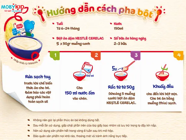 Hướng Dẫn Pha Bột Ăn Dặm Lần Đầu Cho Bé Chuẩn Khoa Học, Không Vón Cục Hướng Dẫn Pha Bột Ăn Dặm Lần Đầu Cho Bé Chuẩn Khoa Học, Không Vón Cục
