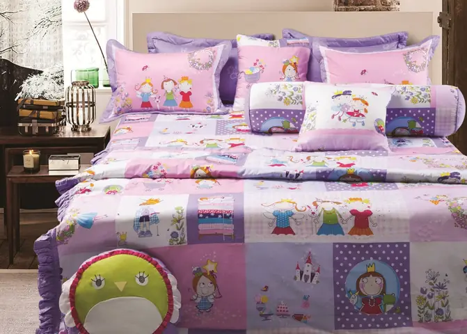 Chăn Ga Gối Đệm Đẹp Cho Bé Gái: Mẫu Cute, Chất Liệu An Toàn & Lưu Ý Chọn Lựa
