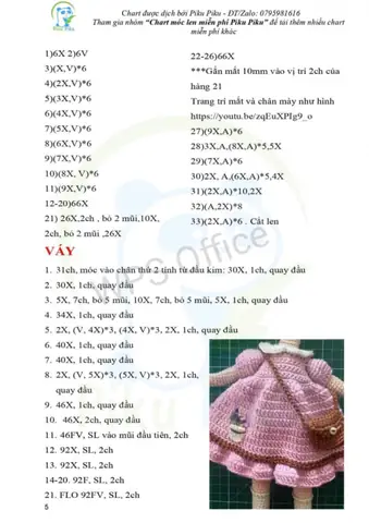 Chart Móc Váy Len Cho Bé: Hướng Dẫn Từ A-z & Mẫu Đẹp Nhất