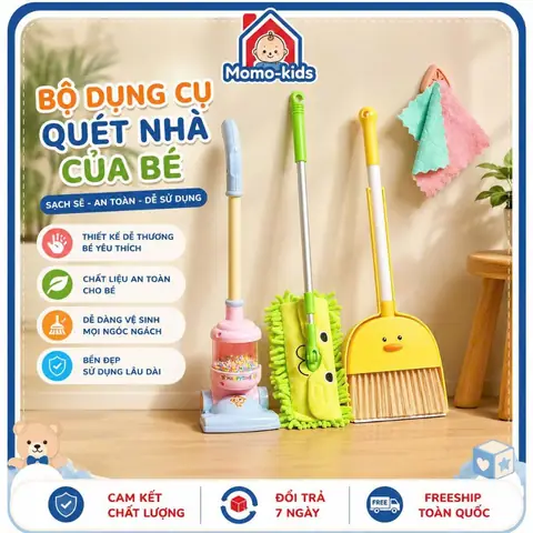 Chổi Quét Nhà Cho Bé: Bộ Đồ Chơi Giáo Dục, Kỹ Năng Sống An Toàn & Hấp Dẫn
