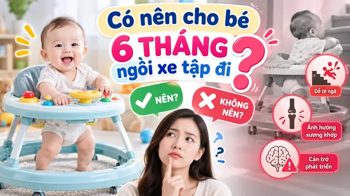 Có Nên Cho Bé Ngồi Xe Tập Đi Không? Lời Khuyên Từ Chuyên Gia