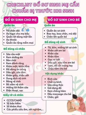 Danh Sách Đồ Sơ Sinh Cần Thiết Cho Mẹ Và Bé: Chuẩn Bị Đầy Đủ, Không Lãng Phí