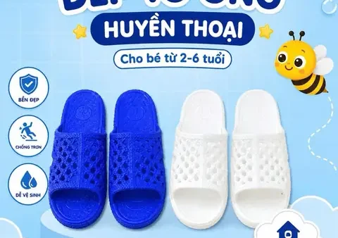 Dép Đi Trong Nhà Cho Bé 2 Tuổi: Chọn Sao Cho Chuẩn, An Toàn & Thoải Mái?