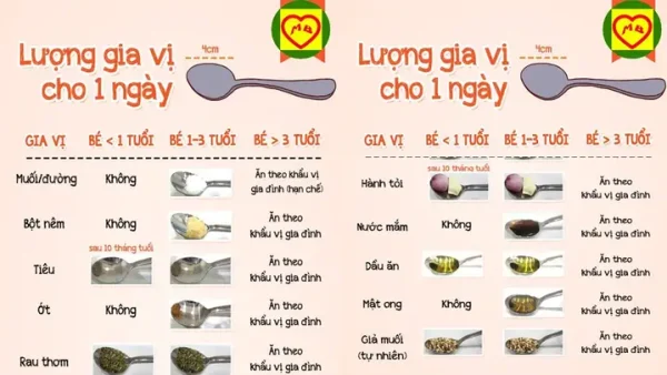 Trẻ 1 Tuổi Ăn Gia Vị Gì? Hướng Dẫn Nêm Nếm Chuẩn & Lưu Ý An Toàn
