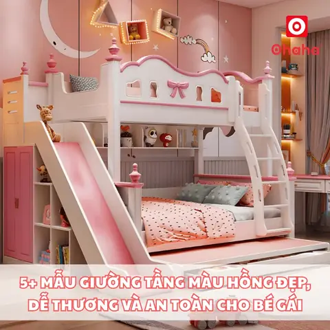 Giường Ngủ Bé Gái 5 Tuổi: Tiêu Chí Chọn, Mẫu Đẹp & Lưu Ý An Toàn