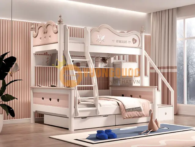 Top 30+ Mẫu Giường Gỗ Cho Bé Gái: Hướng Dẫn Chọn Lựa Hoàn Hảo