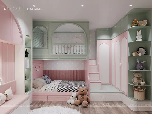 Giường Ngủ 2 Tầng Cho Bé Gái: Chọn Mẫu Đẹp, An Toàn & Tiết Kiệm Diện Tích Giường Ngủ 2 Tầng Cho Bé Gái: Chọn Mẫu Đẹp, An Toàn & Tiết Kiệm Diện Tích