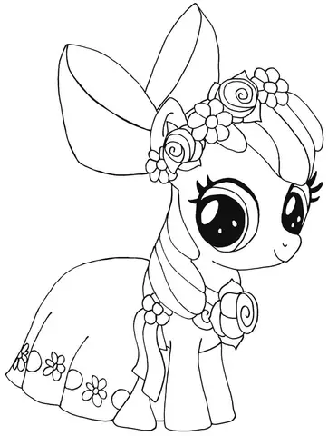 Tuyển Tập Tranh Tô Màu Pony Dễ Thương Nhất Cho Bé Sáng Tạo