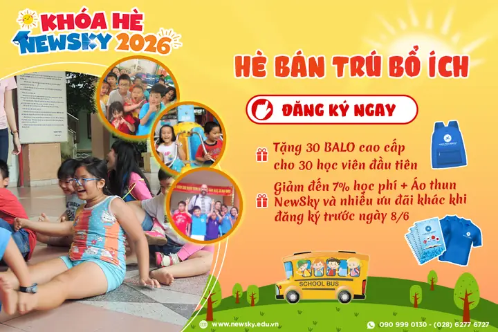 Khóa Học Hè Cho Bé 2025: Gợi Ý Hoạt Động Phát Triển Toàn Diện, Vui Chơi Bổ Ích