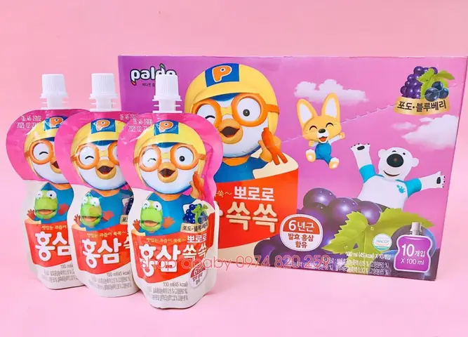 Nước Hồng Sâm Hoa Quả Cho Bé: Tăng Cân, Ngon Miệng, Khỏe Mạnh Từ 1 Tuổi