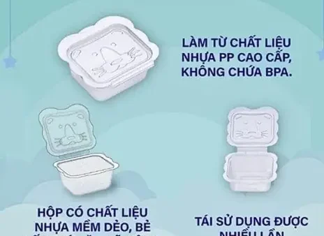 Hộp Đựng Đồ Ăn Dặm Cho Bé: Chọn Loại Nào Tốt, An Toàn & Tiện Lợi?