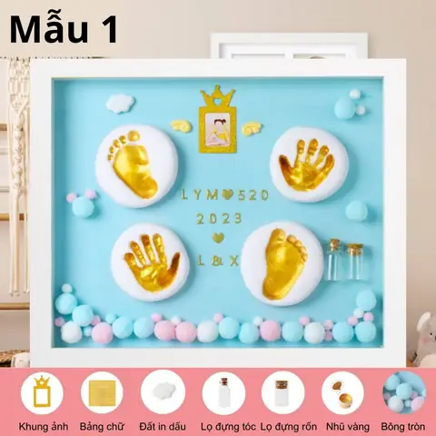 Bộ In Dấu Tay Chân Cho Bé: Lưu Giữ Khoảnh Khắc Ý Nghĩa Cùng Bé Yêu