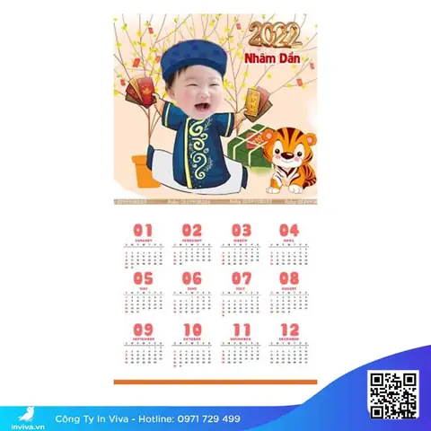In Lịch Treo Tường Cho Bé Theo Yêu Cầu: Chọn Mẫu Đẹp, Giá Rẻ, Làm Nhanh