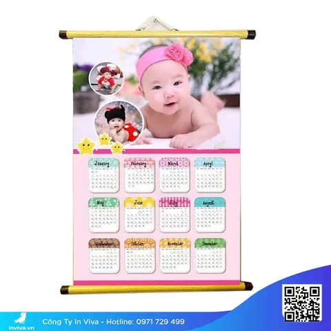 In Lịch Treo Tường Cho Bé Theo Yêu Cầu: Chọn Mẫu Đẹp, Giá Rẻ, Làm Nhanh