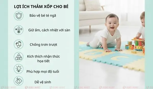 Thảm Xốp Cho Bé: Chọn Lựa An Toàn, Thoải Mái Và Phù Hợp Theo Độ Tuổi Thảm Xốp Cho Bé: Chọn Lựa An Toàn, Thoải Mái Và Phù Hợp Theo Độ Tuổi
