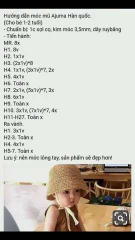 Hướng Dẫn Móc Mũ Lưỡi Trai Cho Bé Gái: Chi Tiết Từ A-Z