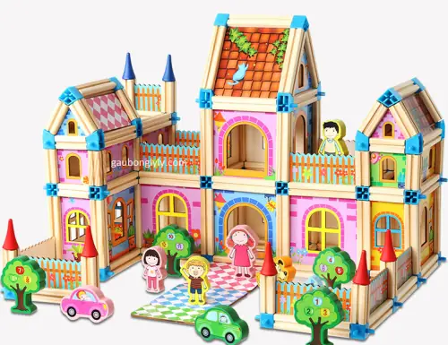 Nhà Gỗ Lắp Ghép Cho Bé: Đồ Chơi Sáng Tạo, Phát Triển Trí Tuệ Cho Trẻ Em