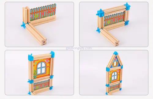 Nhà Gỗ Lắp Ghép Cho Bé: Đồ Chơi Sáng Tạo, Phát Triển Trí Tuệ Cho Trẻ Em